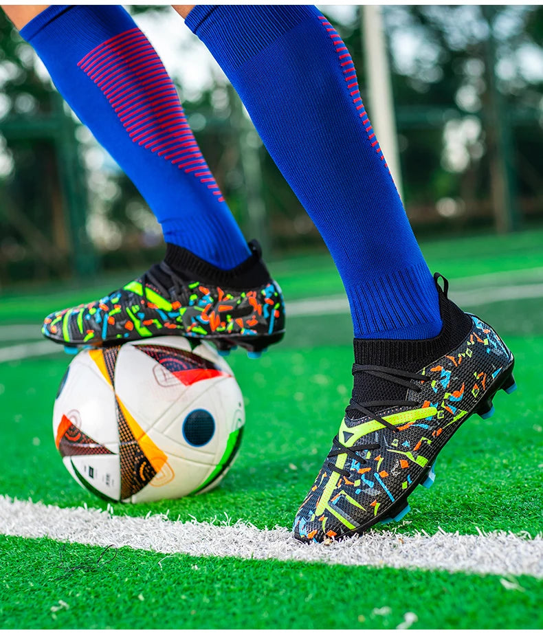 Professionele voetbalschoenen voor heren, ademend mesh, antislip voetbalschoenen, snelle sneakers, modieuze voetbalschoenen voor kunstgras voor heren