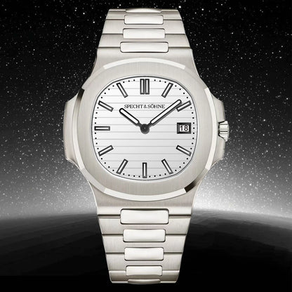 2026 New Specht & Söhne Luxury 40MM Quartz Watch For Men Super Slim Steel Sapphire Crystal 50M Waterproof 5711 Classic Watch