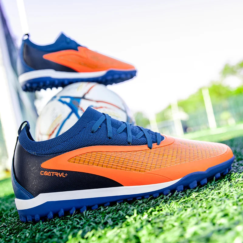 Bottes de Football professionnelles antidérapantes, baskets de sport sur le terrain, TF/FG, chaussures d'entraînement ultralégères, crampons de Football