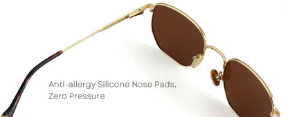 ZENOTTIC Fashion Hexagon Polarized Retro Sunglasses for Men Women-Vintage Metal Frame Design UV Protection Trendy Fashion Shades