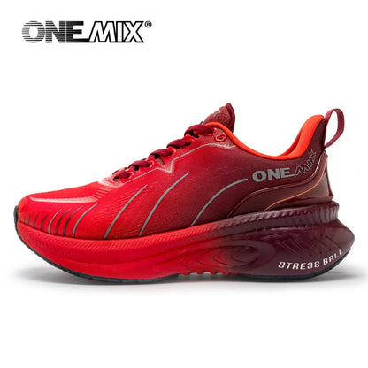 ONEMIX fehér útifutó cipő férfiaknak, légpárnás szabadtéri sportcipő, férfi edzőcipő, nyári futócipő, női lábbeli