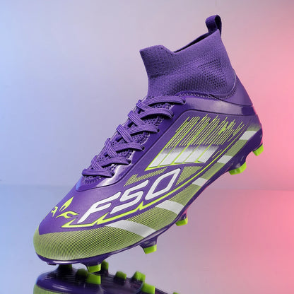 Nouvelles chaussures de football pour hommes, antidérapantes TF/FG, chaussures de sport confortables pour garçons et femmes, chaussures de sport à la cheville, chaussures de football professionnelles, baskets