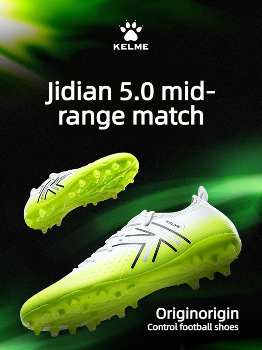 Kelme Men's Mg Soccer Cleats Indoor Short Studs Professional Match Football Boots Slip-resistant Training Turf Shoes