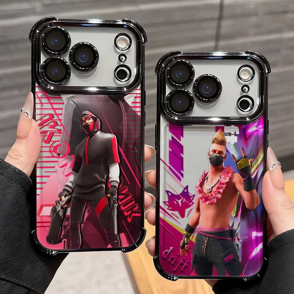 Cartoon Games F-Fortnite-belagt telefoncover til Xiaomi 15T 15 14 13 Poco M7 F7 F4 F5 X7 X6 X5 Pro Ultra 4G 5G med anti-fald-airbag