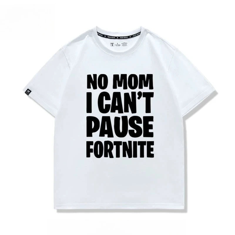 Nowa kreatywna koszulka Fortnite z krótkim rękawem, efektownym nadrukiem cartoon, oddychająca i pochłaniająca pot, dla kobiet i mężczyzn