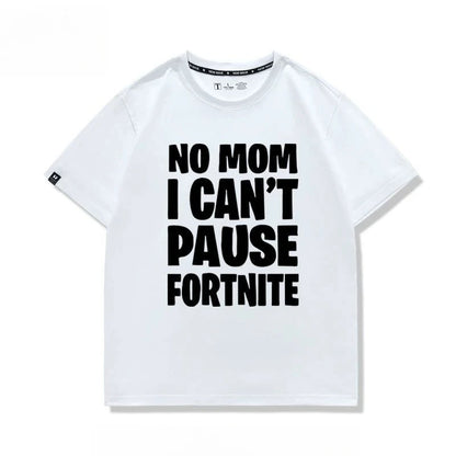 Nowa kreatywna koszulka Fortnite z krótkim rękawem, efektownym nadrukiem cartoon, oddychająca i pochłaniająca pot, dla kobiet i mężczyzn