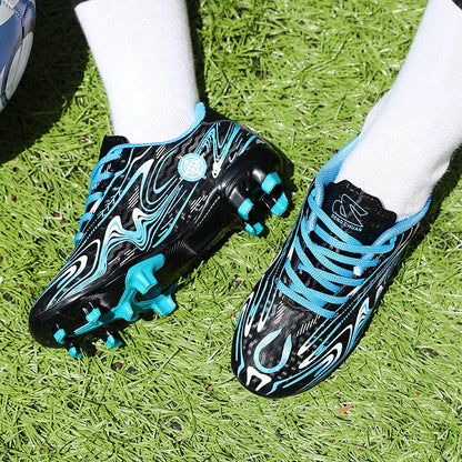 Chaussures de football unisexes AG Stud pour hommes et femmes, crampons de football légers, antidérapants, respirants, baskets d'entraînement, pour terrain en herbe naturelle, match F