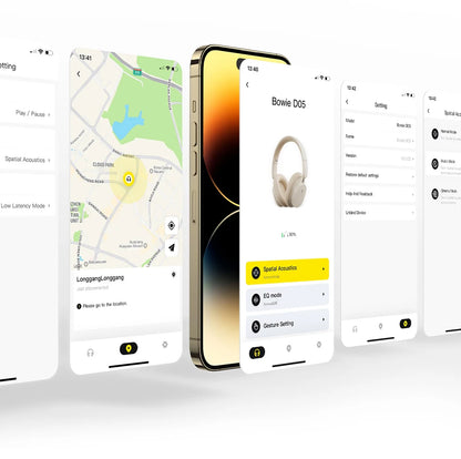 Baseus kabellose Bluetooth 5.3 Over-Ear-Kopfhörer – HiFi-40mm-Treiber, faltbares Headset mit 70H Wiedergabezeit und Spatial Audio