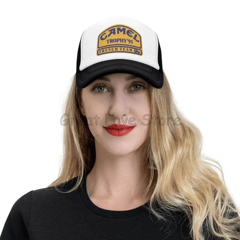 „Camel Trophy 91“ spausdinta beisbolo kepurė, unisex saulės skydeliai, vasarinės hiphopo kepurės vyrams ir moterims, lauko kvėpuojančios tinklinės „Snapback“ kepurės