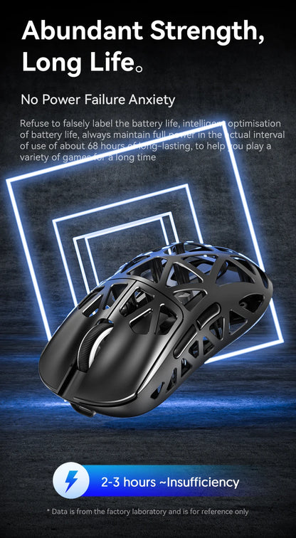 Attack Shark R2 Ασύρματο Gaming Mouse PAW3950 8K από ελαφρύ κράμα μαγνησίου, Bluetooth Tri-Mode για gaming/γραφείο
