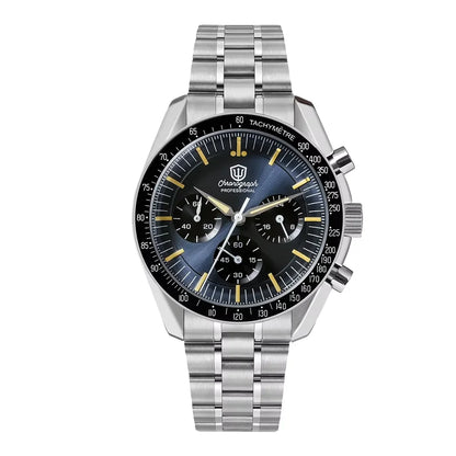 Orologio da uomo Watchdives New Wd1863 al quarzo VK63, cronografo con vetro zaffiro bombato, impermeabile, 39 mm, in acciaio, top brand, orologio business di lusso
