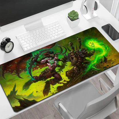 World of Warcraft Illidan Large Mouse Pad Gaming Mouse Pad PC Gamer Computer Mouse Mat Big Mousepad XXL Carpet Keyboard Desk Mat