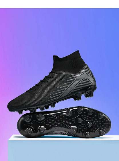 Nouvelles chaussures de football professionnelles pour hommes, chaussures de football antidérapantes, unisexes, respirantes, chaussures de futsal, nouvelles chaussures à crampons, livraison directe, ultralégères
