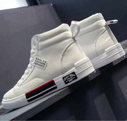 2025 New Breathable Soft Sole Men's Casual Sports Shoes Korean Fashion Student Jogging Shoes Youth Board Shoes