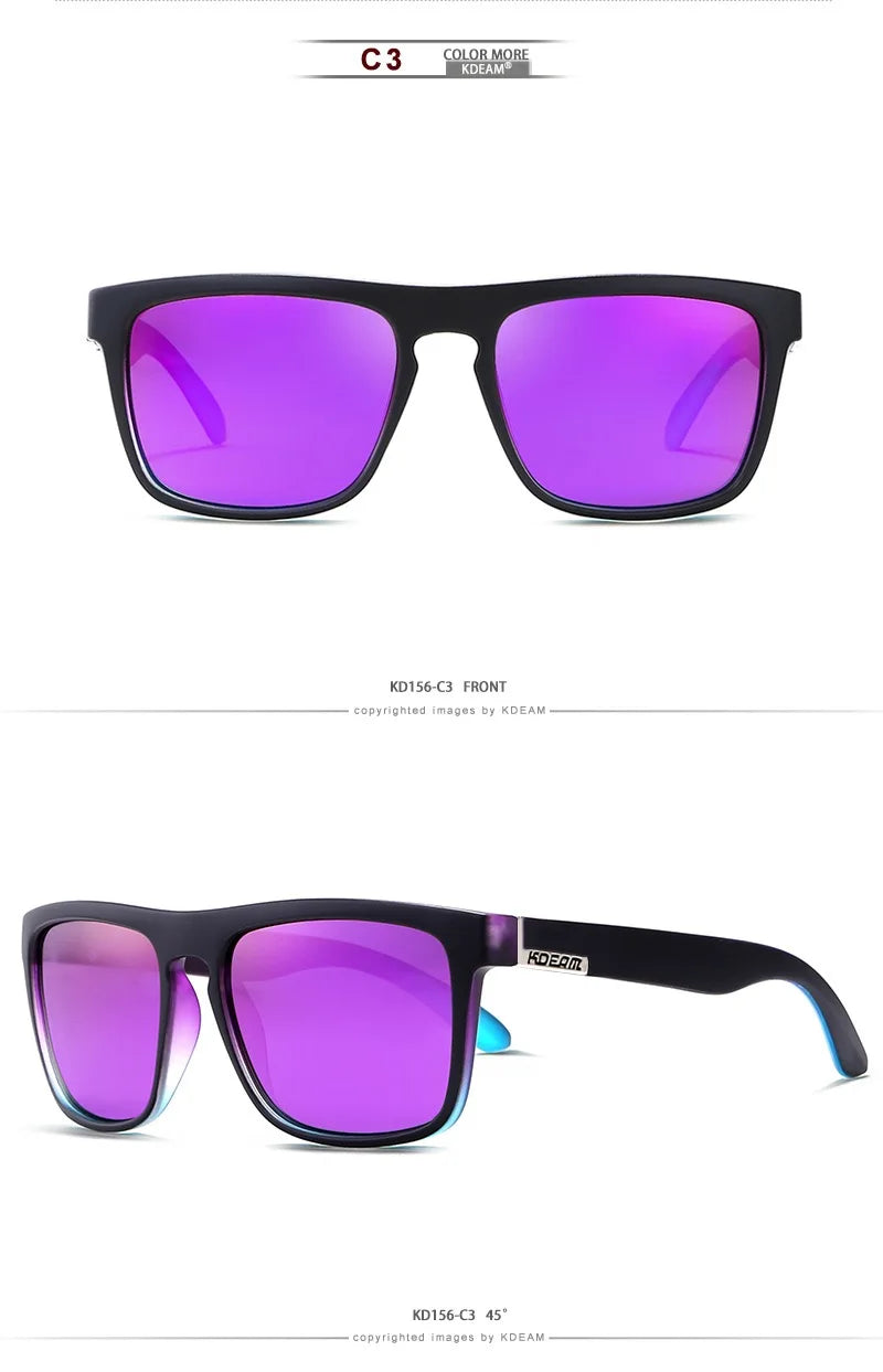 Outdoor Sport Square Myopia Lens Prescription Sunglasses Men Polarized Driving Anti-Glare Myopes Lunettes 0 -0.5 -0.75 Hoz -6.0