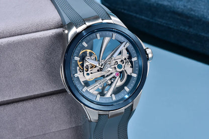 Herrenuhr PAGANI DESIGN – Mechanisches Automatik-Luxusmodell, durchbrochenes Zifferblatt, Saphirglas mit Antireflexbeschichtung, wasserdicht, leuchtende Zeiger – Geschenkidee für Herren