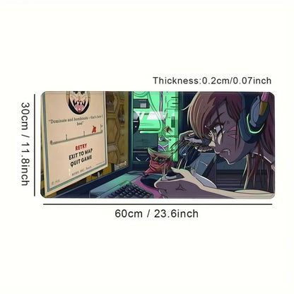 Duża podkładka pod mysz Anime Gaming Girl Overwatch 900x400, gumowa, miękka mata na biurko do laptopa i biura, pod klawiaturę komputerową, nadruk HD, XXL