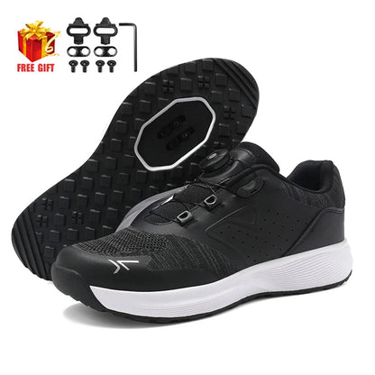 Cycling Sneakers MTB Men's Sports Dirt Bike Shoes SPD Pedal Mountain Bicycle Footwear Speed Racing Flat Off-Road Cycling Shoes