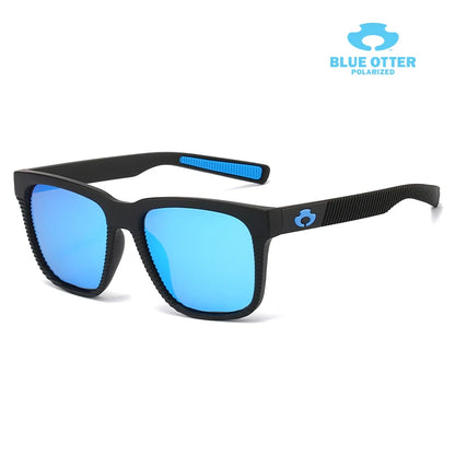BLUE OTTER polarizált sportnapszemüveg UV400 kerékpározáshoz, horgászathoz, futáshoz, vezetéshez, férfiaknak és nőknek, kültéri szemüveg dobozzal BT03