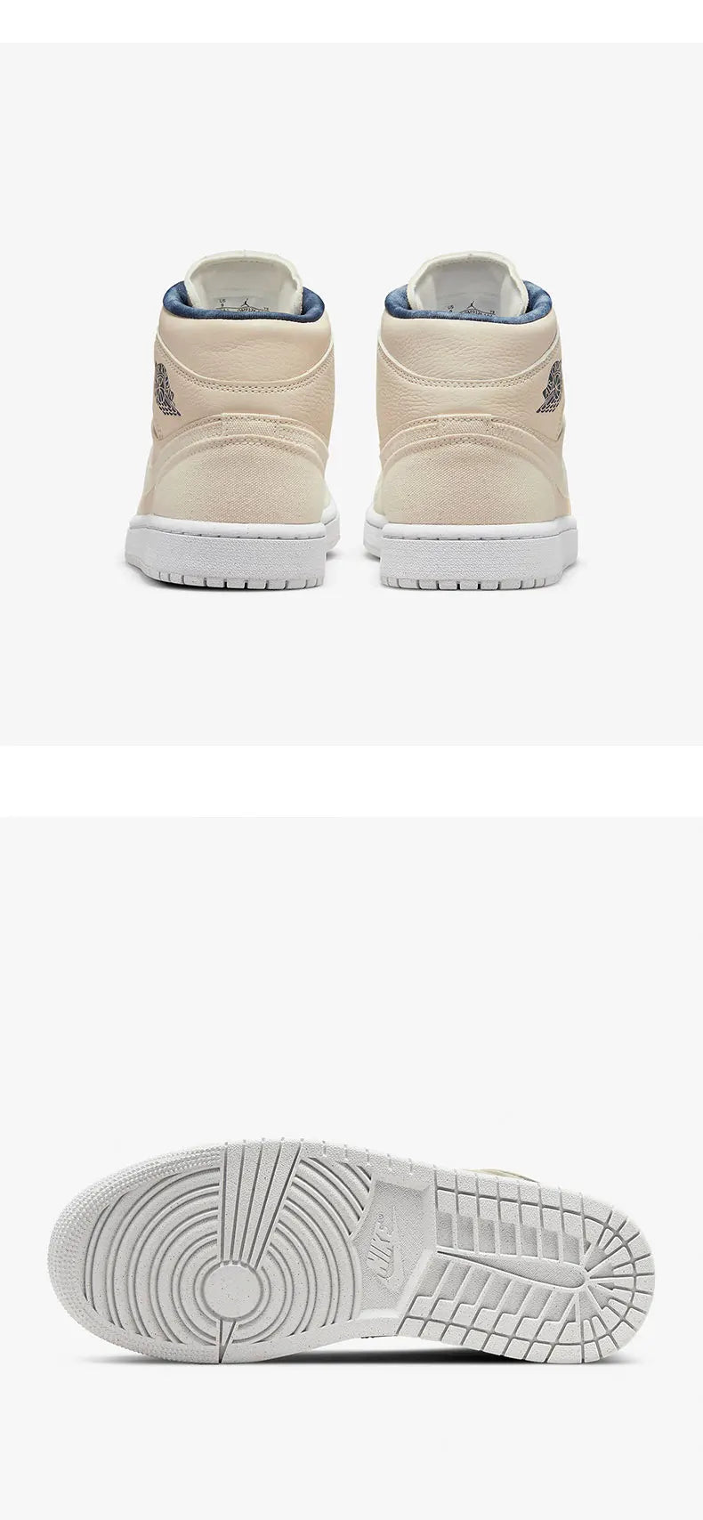Oficiální originální dámské ležérní odolné vysoké tenisky Nike Air Jordan 1 DM9126-104