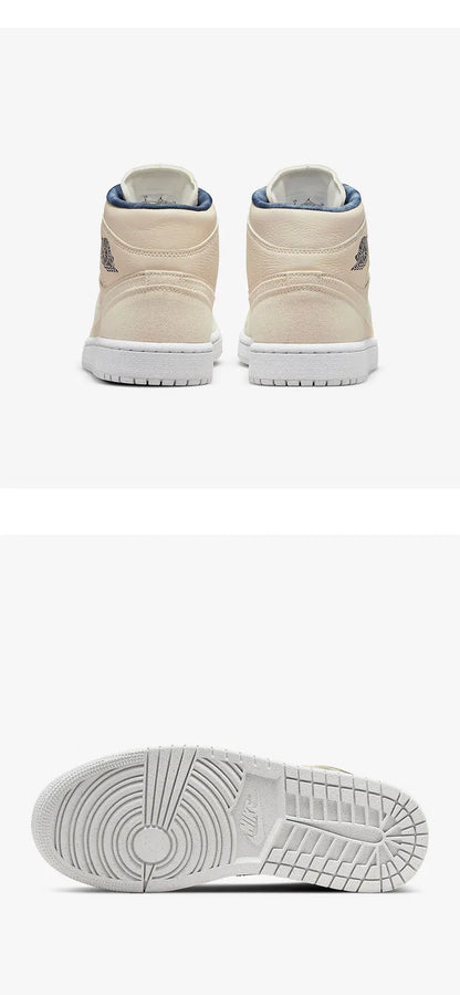 Oficiální originální dámské ležérní odolné vysoké tenisky Nike Air Jordan 1 DM9126-104