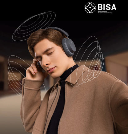 Baseus kabellose Bluetooth 5.3 Over-Ear-Kopfhörer – HiFi-40mm-Treiber, faltbares Headset mit 70H Wiedergabezeit und Spatial Audio