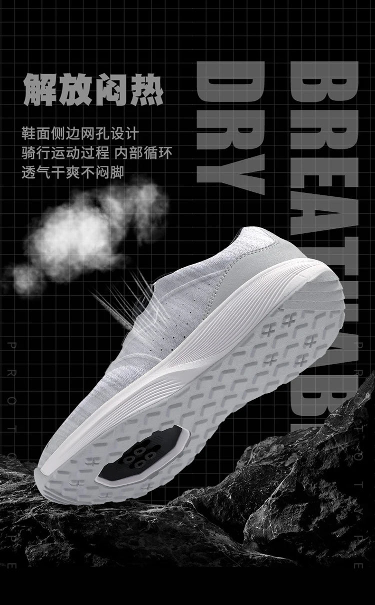 Cycling Sneakers MTB Men's Sports Dirt Bike Shoes SPD Pedal Mountain Bicycle Footwear Speed Racing Flat Off-Road Cycling Shoes