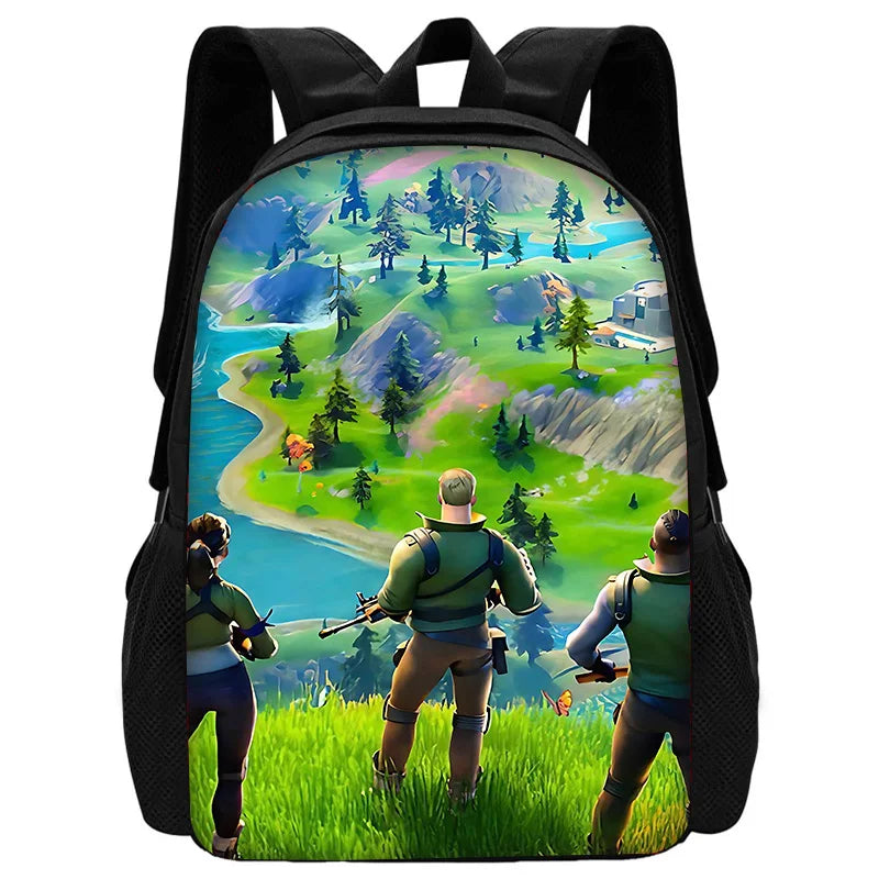 Stylové dětské batohy FortniteS pro kluky i holky, studentský dárek k narozeninám, unisex školní tašky a odolný kempingový batoh