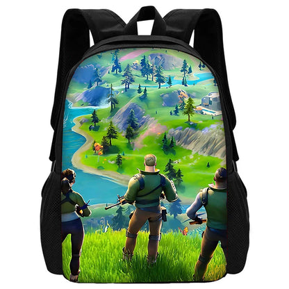 Stylové dětské batohy FortniteS pro kluky i holky, studentský dárek k narozeninám, unisex školní tašky a odolný kempingový batoh