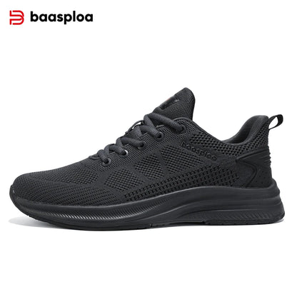 Baasploa løbesko til mænd – mærke, designer, mesh, casual sneakers, letvægts, snøresko, nye herresko til udendørs sport og tennis