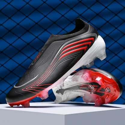 Nouvelles chaussures de football pour hommes, mi-hautes, de haute qualité, crampons pour terrain en gazon, baskets antidérapantes pour intérieur, très vendues, pour matchs en extérieur
