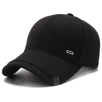 Unisex Square Silver Buckle Label Baseball Caps Spring Autumn Outdoor Adjustable Casual Hats Sunscreen Hat