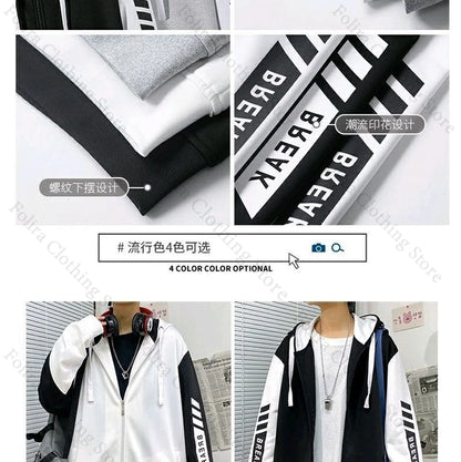 Anime Link Click Charles Lucas Same Coat Hoodies Cosplay Costume Sweatshirts Man Hoodie Women Man Clothing Men's Sweatshirts
