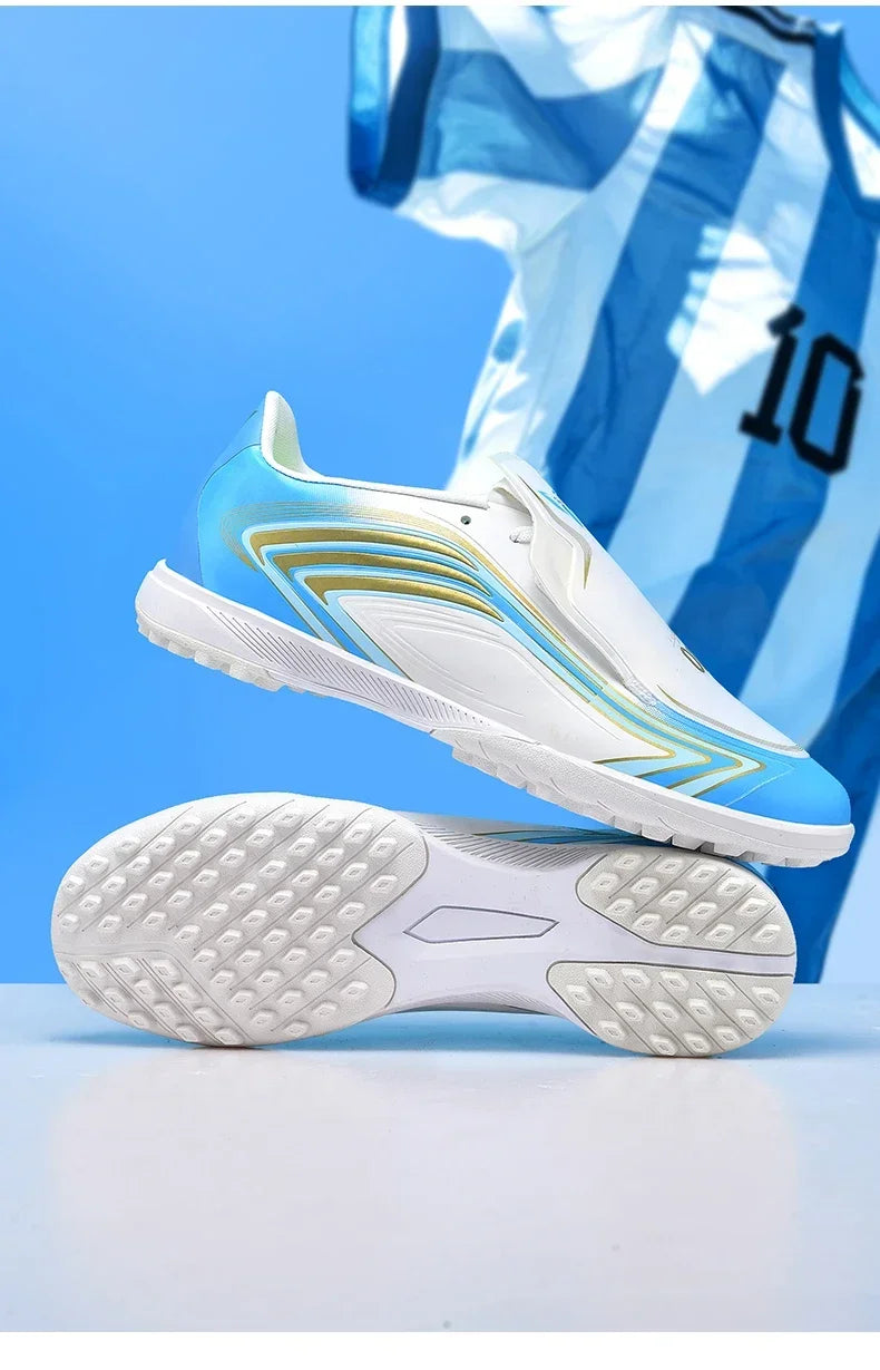 Nouvelles chaussures de football pour hommes, baskets de futsal, crampons, chaussures de football, pour terrain en herbe, montantes, pour l'extérieur, antidérapantes, pour l'intérieur, haute qualité, meilleures ventes