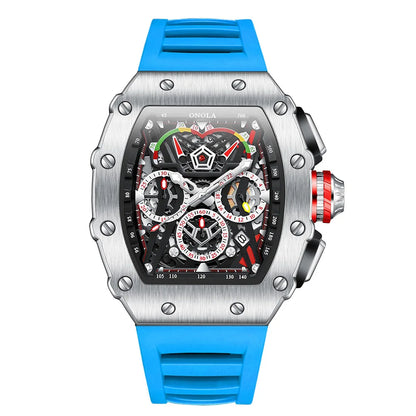 ONOLA 6827 Fashion Sports Quartz Men's Watch Waterproof Luminous Calendar Chronograph Watches for Men Relogios Masculino Часы