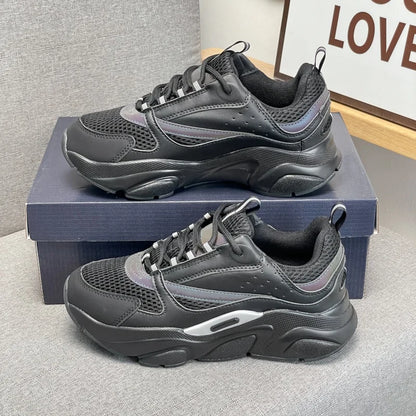 Chaussures décontractées pour hommes, sans logo, semelle épaisse, respirantes, baskets tendance, chaussures de marche confortables pour hommes, zapatillas hombre, chaussures de luxe pour hommes.