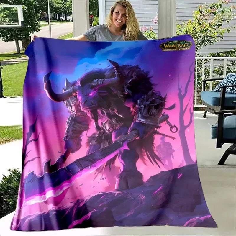 3D World of Warcraft pattern printed blanket bedroom living room home decor picnic blanket child room bed blankets birthday gift