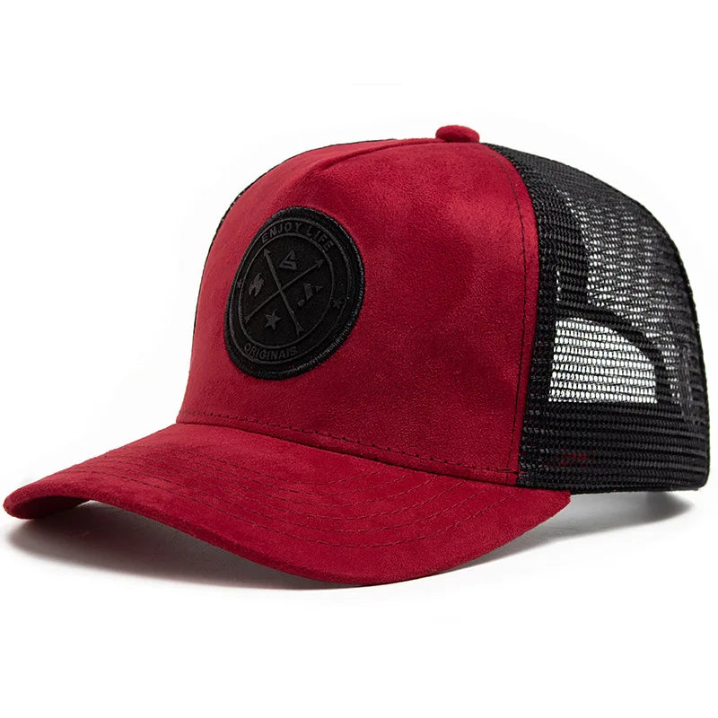 Four Seasons Mesh Baseball Cap Women Men Fashion Casual Breathable Letter Icon Unisex HipHop Trucker Caps Outdoor Sports Dad Hat