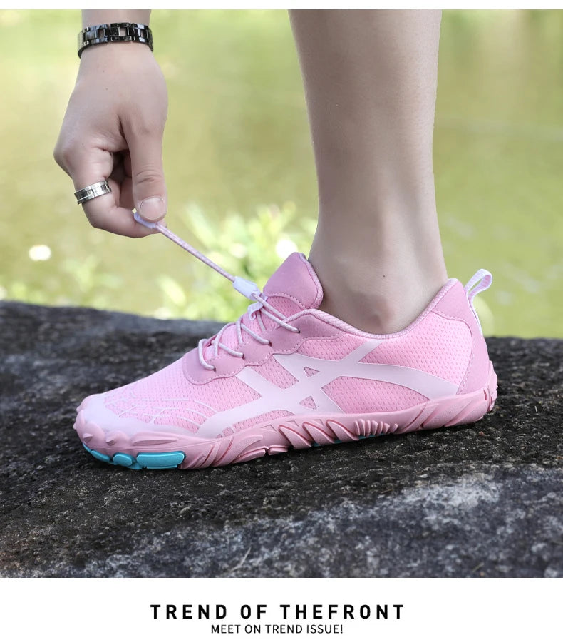 Couple Outdoor Sports Aqua Shoes, Barefoot Shoes, Quick-Dry Beach Swimming Fitness Wading Hiking Cycling Water Sneakers Shoes