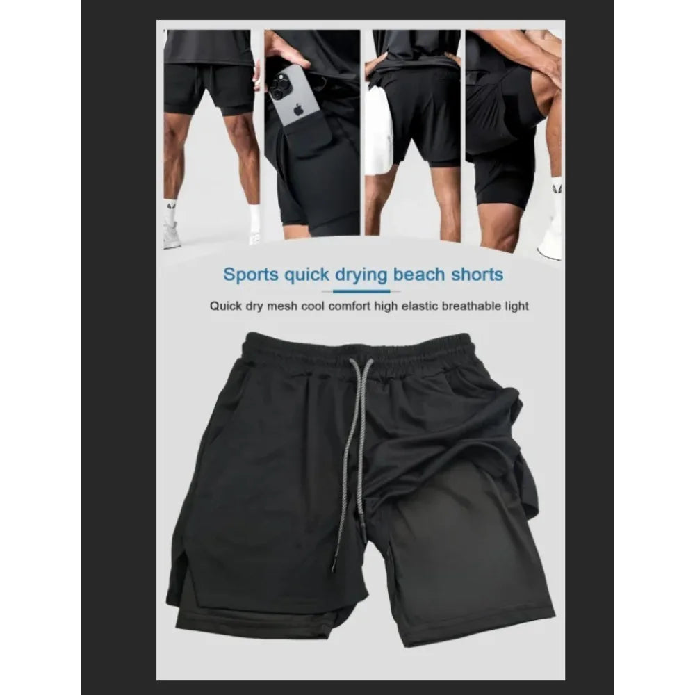 Short double épaisseur imprimé sur le côté « Dragon Ball Anime GOKU », pantalon d'été américain pour homme, style sportif, ample et respirant