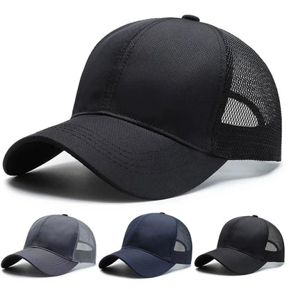 Unisex vienspalvės beisbolo kepurės su tinkleliu, pavasario ir vasaros lauko reguliuojamos kasdieninės kepurės, apsauginės nuo saulės kepurės, sportinės kepurės