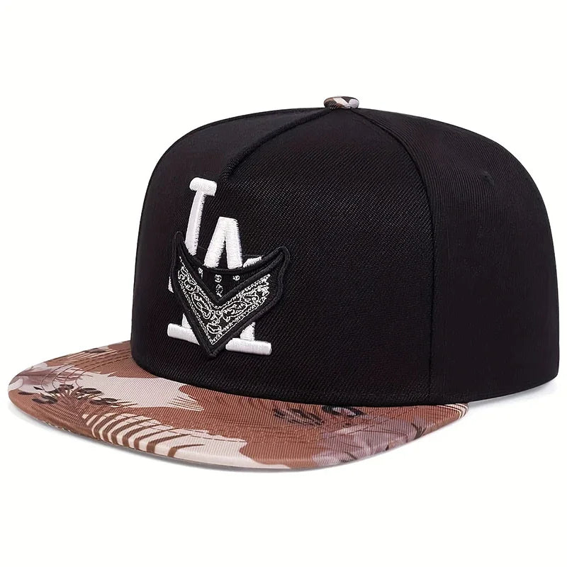 Unisex Los Angeles Embroidery Hip-hop Hats Spring Autumn Outdoor Adjustable Casual Baseball Caps Trucker Caps Sunscreen Hat