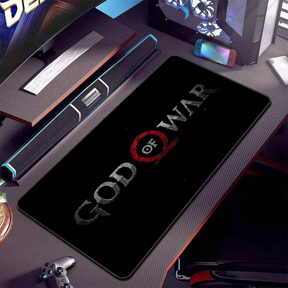 XXL egérpad God of War íróasztali szőnyeg PC-s játék kiegészítők billentyűzet számítógépes egérpad játékosok számára nagy szekrény irodai asztal szőnyeg