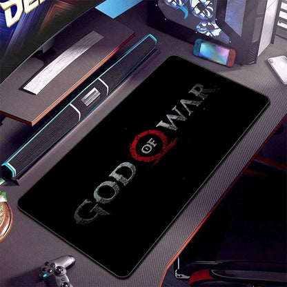 XXL egérpad God of War íróasztali szőnyeg PC-s játék kiegészítők billentyűzet számítógépes egérpad játékosok számára nagy szekrény irodai asztal szőnyeg