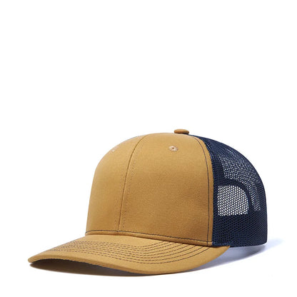 Czapki z daszkiem typu „trucker” w 38 kolorach, na świeżym powietrzu, z zatrzaskiem, czapki typu „dad hat”, hip-hopowe, męskie, damskie, regulowane, dla chłopców i dziewcząt, czapki baseballowe