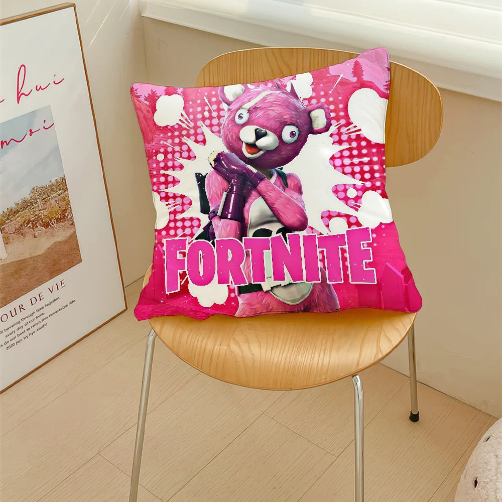 Game F-Fortnite Kissenbezug, dekorativer Kissenbezug für Zimmer, Zuhause, Sofa, Wohnzimmer, Büro und Auto, nordische Schlichtheit