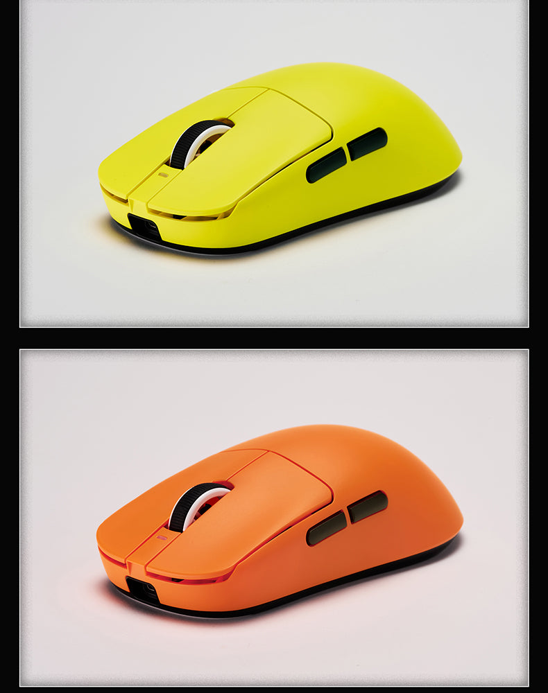 Mouse wireless ergonomico leggero VXE Dragonfly R1 con sensore PAW3395, mouse da gaming tri-mode a bassa latenza per PC, giocatori, ufficio e regalo