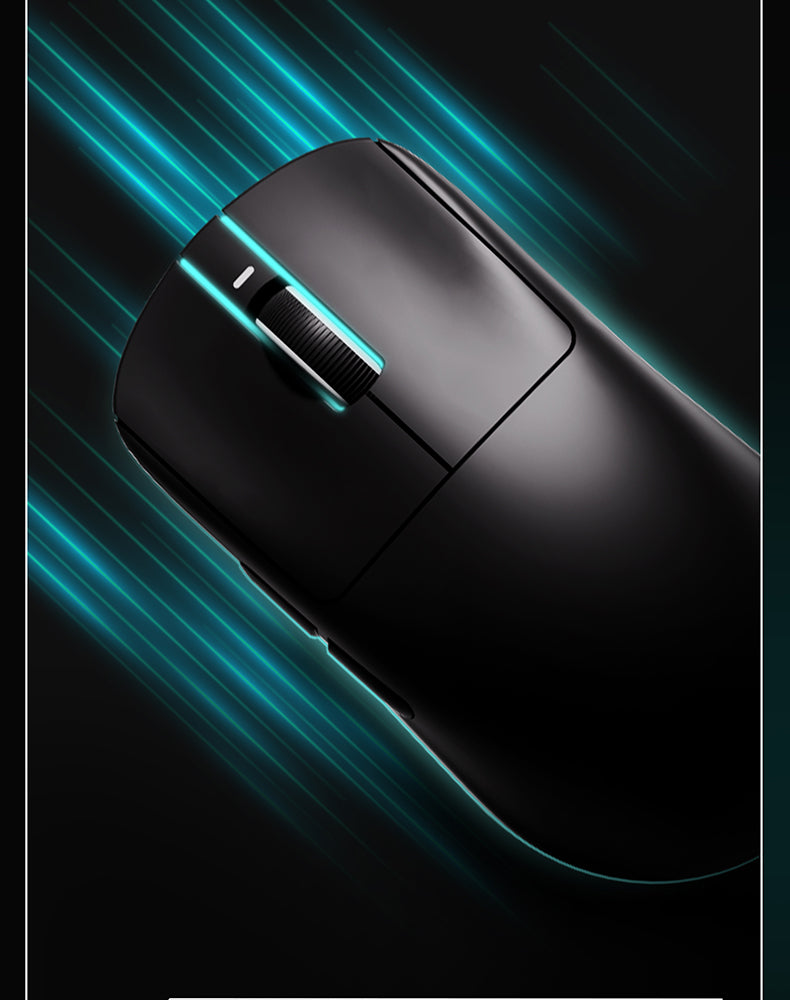 Mouse wireless ergonomico leggero VXE Dragonfly R1 con sensore PAW3395, mouse da gaming tri-mode a bassa latenza per PC, giocatori, ufficio e regalo